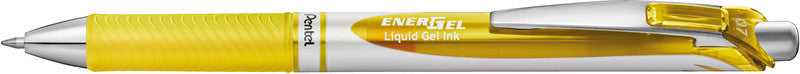 Pentel EnerGel X Gelschreiber – gelb, 0,7 mm, schnelltrocknend, Druck, nachfüllbar