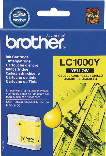 Brother Tintenpatrone, Gelb, 400 Seiten – für Tintenstrahldrucker und Multifunktionsgeräte