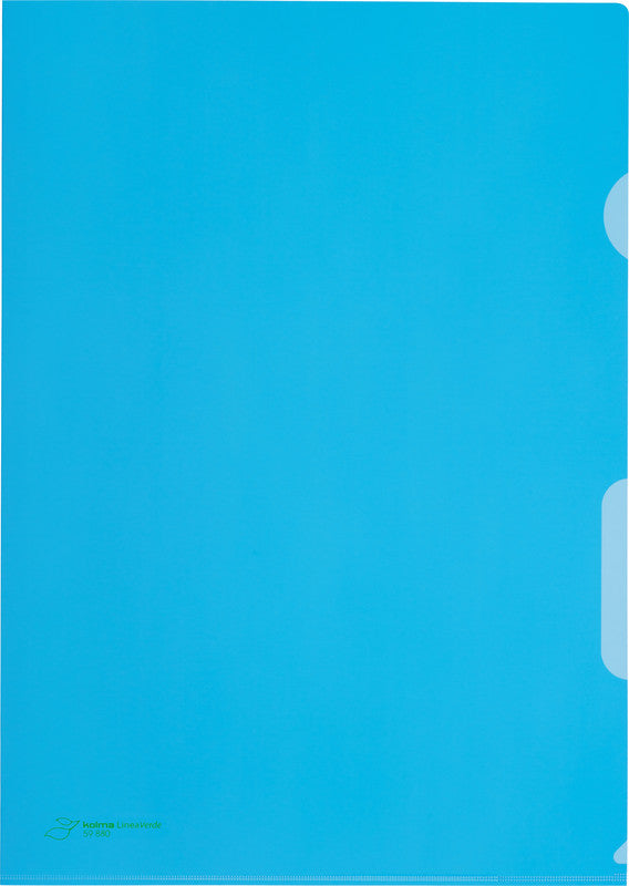 Kolma Sichtmappe A4 – Blau, Kunststoff, Matt, 110 µm, 10er-Pack