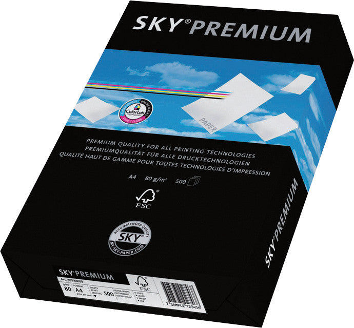 Papyrus Kopierpapier – A4, 80 g/m², CIE 170 – für Inkjet/Laser/Kopierer – FSC – 500 Blatt