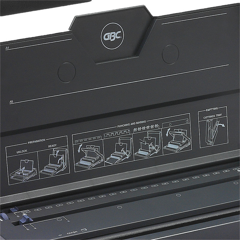 GBC MultiBind 320 Bindegerät – Plastik- und Drahtbindung, für 21-Loch, A3, bis 20 Blatt