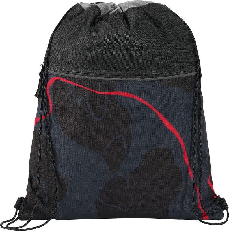 Coocazoo Sportbeutel – 10 l, Motiv Lava Lines, wasserabweisend, 34 × 43 cm