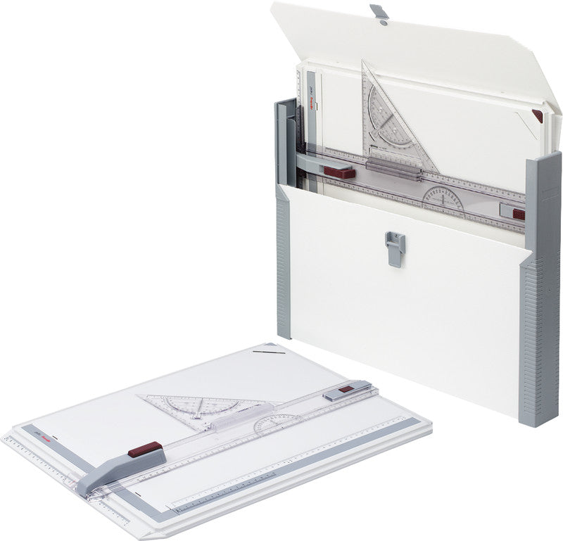Rotring Zeichenbrett Rapid – A3, 297 × 420 mm, weiss, Kunststoff, mit Transportkoffer
