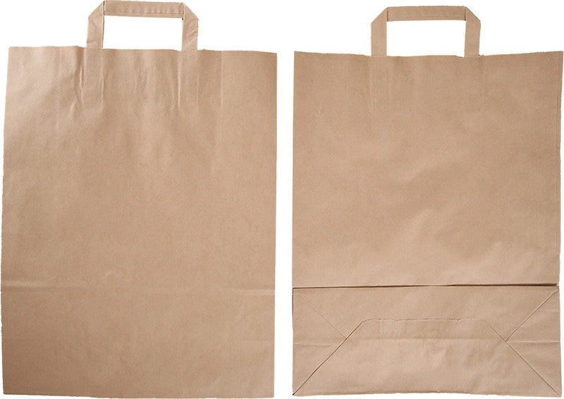Elco Tragetasche, braun – 320 × 410 × 130 mm – 50 Stk.