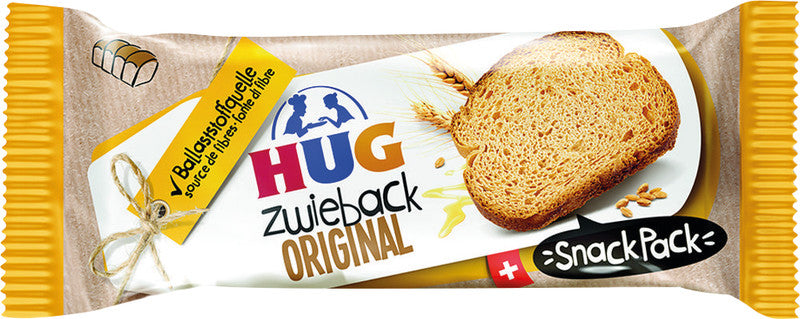 HUG Zwieback – einzeln verpackt, 30 g