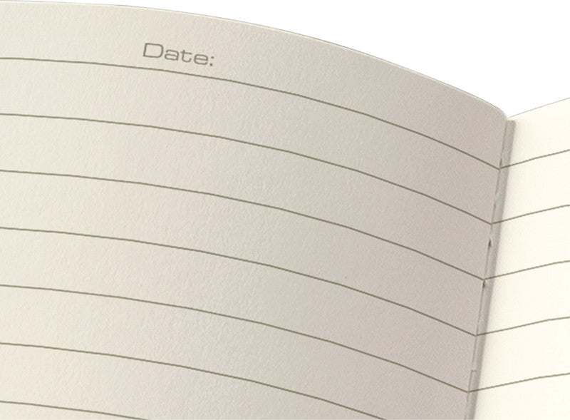 Sigel Notizheft, 93 × 140 mm, liniert, Fadenheftung, Softcover, 64 Seiten, 80 g/m² – schwarz