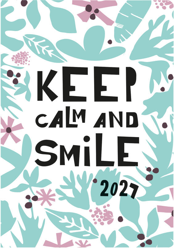 Biella Memento Trend Agenda – 1 Woche/2 Seiten, gebunden, 10,1 × 14,2 cm, 2027, Smile, FSC