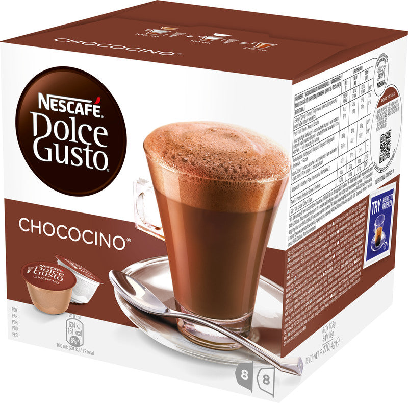 Nescafé Kaffeekapseln Chococino – für Dolce Gusto – 16 Kapseln