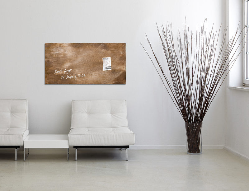 Sigel Whiteboard – 91 × 46 cm, Glas, magnetisch, Wandmontage, inkl. Magnetwürfel, Montagesatz