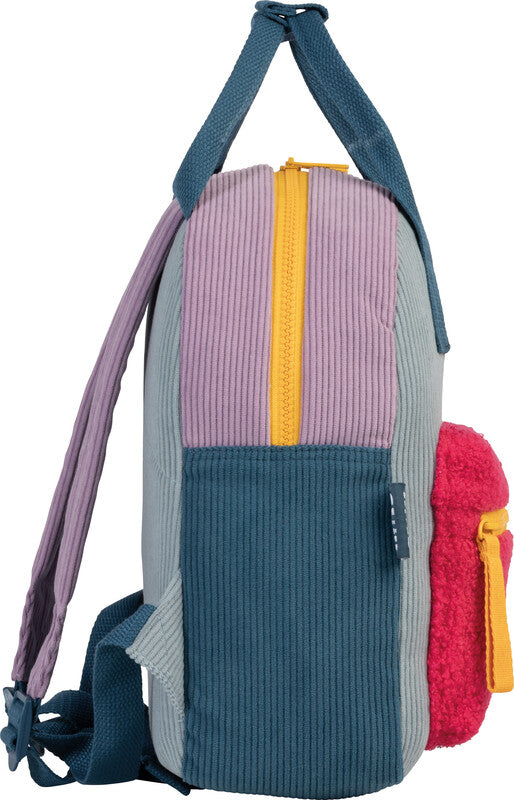 Glühwürmchen Kindergartenrucksack Elena – 7 l, mit Namensschild, Polyester – Rot/Blau, 240 × 300 × 100 mm