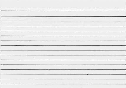 Biella Karteikarte A8 quer, liniert (Lin. 30), weiss, 205 g/m², Karteikarton – 200 Stück
