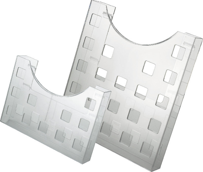 Helit Wandprospekthalter – Kunststoff, transparent, 240 × 263 mm – für A4-Dokumente