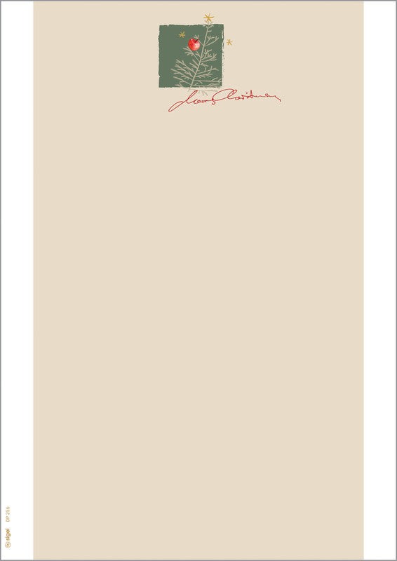 Sigel Motivpapier – A4, 90 g/m², Motiv Weihnachten mit Äpfeln – für Inkjet/Laser/Kopierer – FSC – 100 Blatt