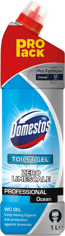 Domestos Pro Formula – WC-Entkalker Professional Ocean für Toiletten & Pissoirs – 1 l