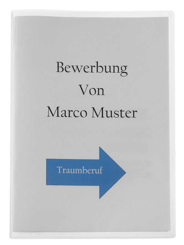 Kolma Konferenzmappe – A4, Klemmschiene, mit Fronttasche, Kunststoff, transparent