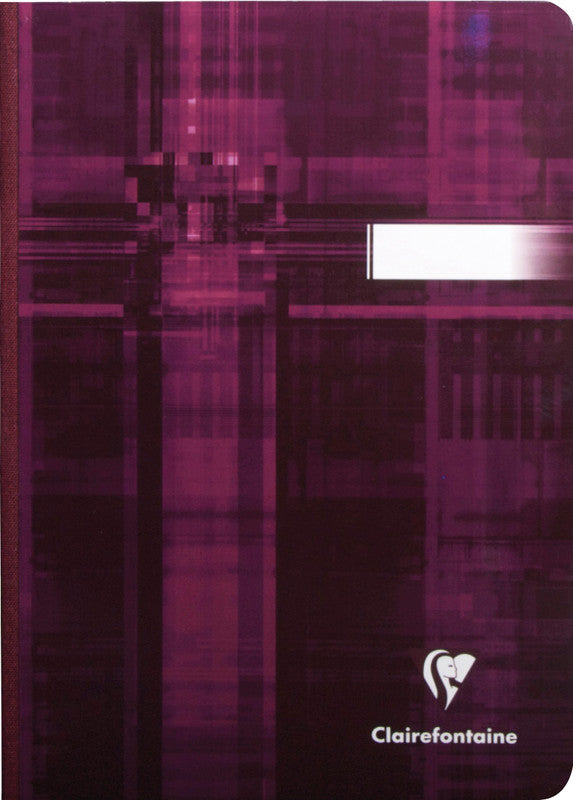 Clairefontaine Notizheft, A5, kariert, 5 mm, Leinenrücken, Karton, 192 Seiten, 90 g/m² – sortiert