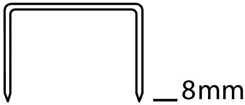 Novus Heftklammern 23/8 – für Novus B40, B45, B52 und andere – verzinkt, silber, Metall – 1000 Stück.