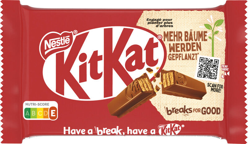 Nestle KitKat Waffelriegel 4 Finger – Milch, 41,5 g