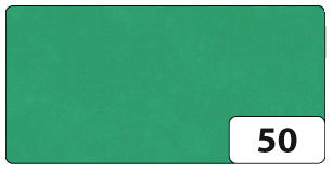 Folia Transparentpapier – 70 × 100 cm, gefalzt, 42 g/m², dunkelgrün, 25 Bogen, zum Basteln