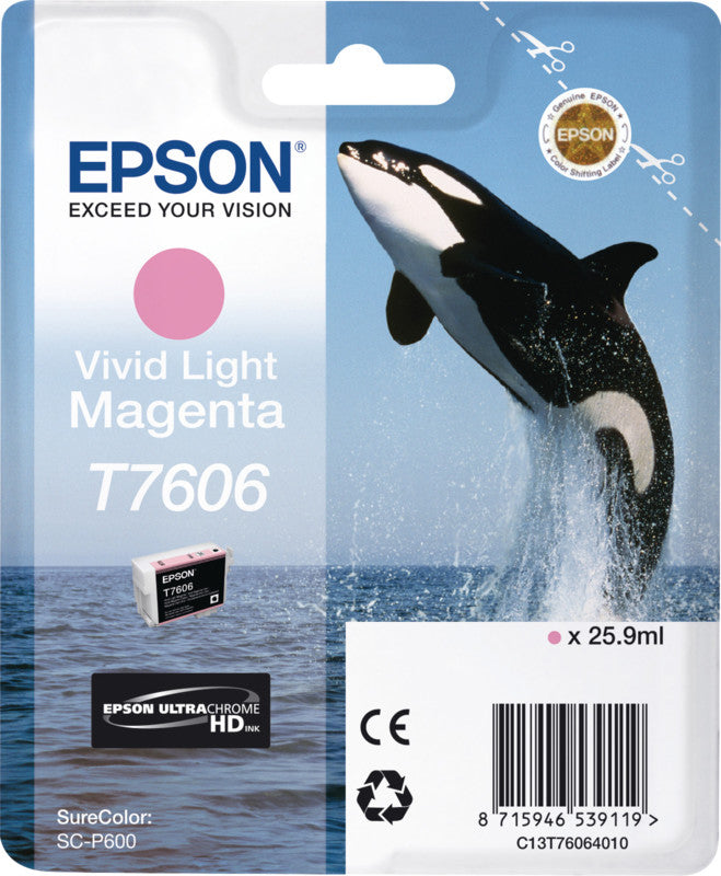 Epson Tintenpatrone T640640, Hellmagenta, 25,9 ml