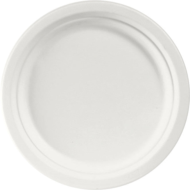 Duni Bagasse Teller – Ø 22 cm, weiss, 50 Stück