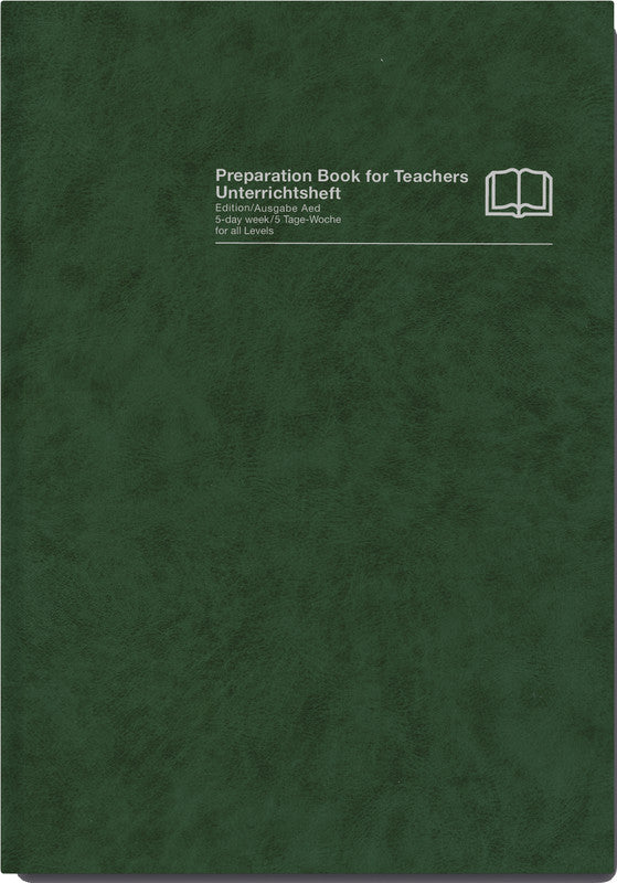 Verlag für unterrichtsm. Unterrichtsbuch A4, Hardcover, 128 Seiten, perforiert, 100 g/m² – dunkelgrün