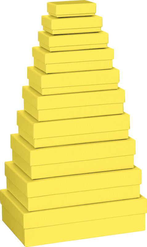 Stewo Geschenkbox – Neutral – Strukturprägung – 80–260 × 25–70 × 55–170 mm