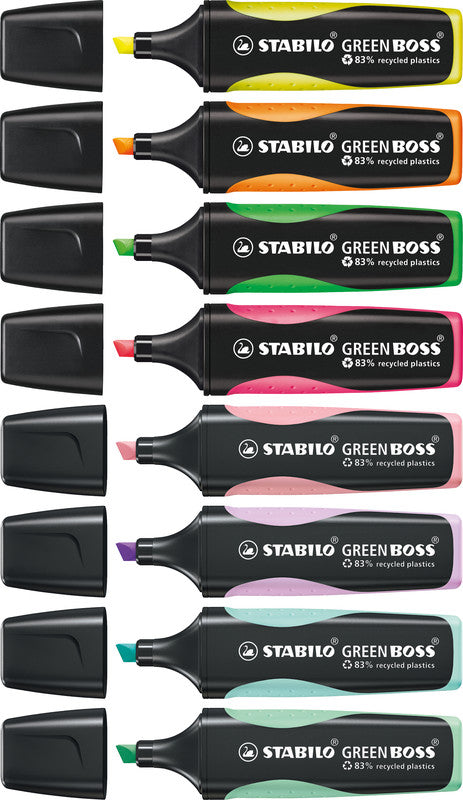 STABILO BOSS GREEN Textmarker Orange – Keilspitze, 2–5 mm, nachfüllbar