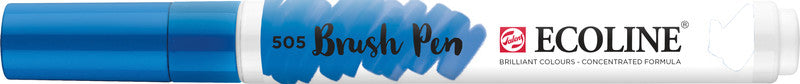 Talens Brush Pen 505 – Pinselspitze – Ultramarin Hell – Wasservermalbar
