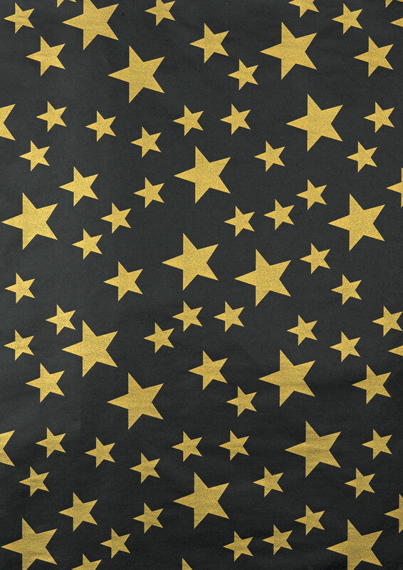 Zoewie Geschenkpapier Rolle – Golden Glam – 70 cm × 1,5 m – 80 g/m², Recyclingpapier, FSC