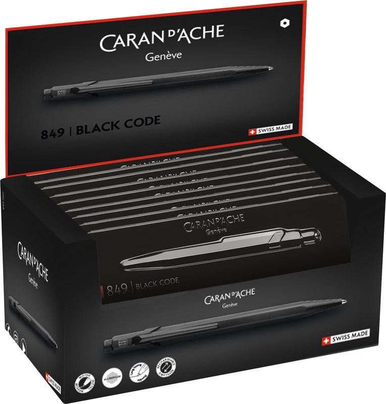 Caran d-Ache Caran d'Ache Kugelschreiber – schwarz, seidenmatt, Aluminium