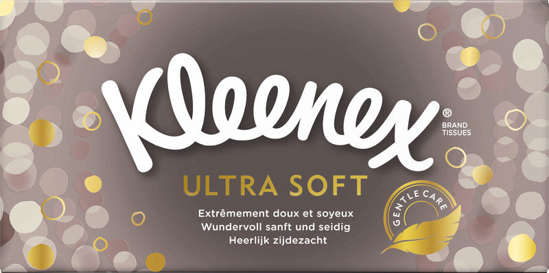Kleenex Ultra Soft Kosmetiktücher – 3-lagig, weiss – 64 Tücher