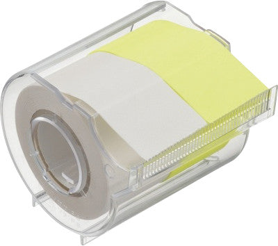 Yamato Haftnotizen – 25×10000 mm – sortiert (weiss, lemon), 2×10 m, auf Rolle, mit Dispenser, Papier