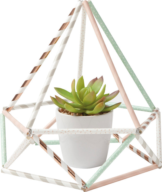 Folia Papierstrohhalme – zum Basteln, L 20 cm, Ø 6 mm, mehrfarbig, 25 Stück