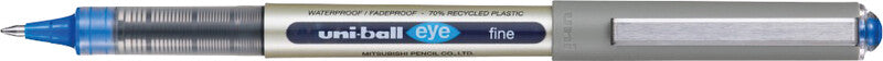 Uni-Ball Eye Fine ECO – Tintenroller, dokumentenecht, mit Kappe, 0,5 mm, blau