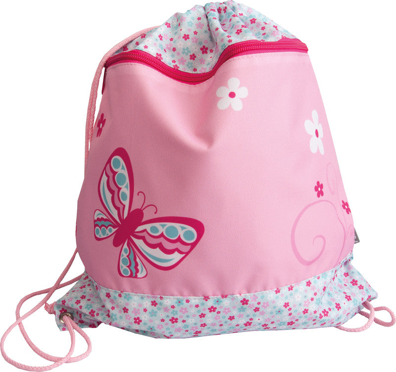 Funki Sportbeutel – 12 l, Motiv Schmetterling, wasserabweisend, 36 × 42 cm