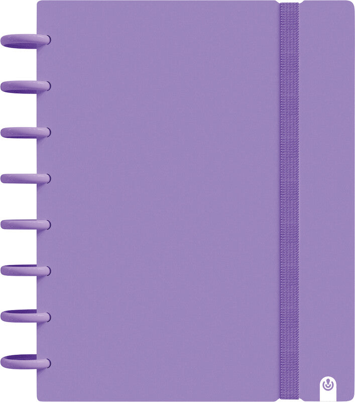 Carchivo Spiralblock A5, liniert, Spiralbindung, 80 Blatt, spezielle Perforierung, 100 g/m² – Violett