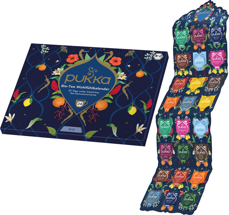 Pukka Adventskalender, 2025 – 24 Bio-Tees