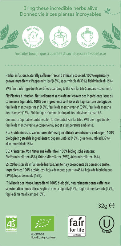 Pukka Three Mint – Teebeutel, Bio-Kräutertee – 20 Beutel