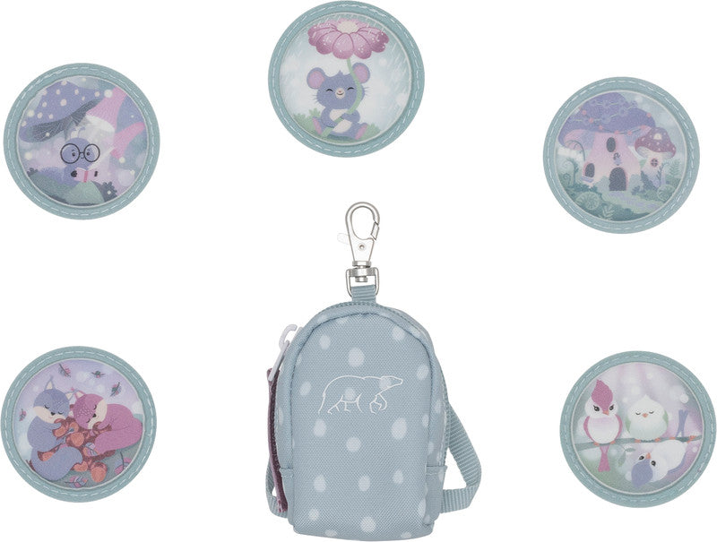 Beckmann Schulrucksack Classic 1st – 6-teilig – Forest Deer Dusty Mint – mit Leuchteffekt