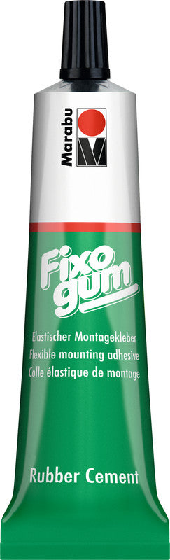 Marabu Fixogum Gummikleber – 125 g – transparent trocknend, permanent/wiederablösbar – für Basteln