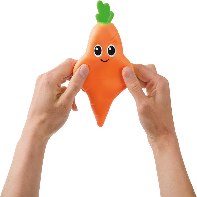Trendhaus Happy Spring Time Stressball Karotte – 5 × 16 × 4,5 cm, orange, Kunststoff