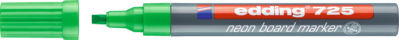 Edding Kreidemarker 725 – Keilspitze, 2–5 mm – 5er-Set, Farben sortiert (weiss, neongelb, neonblau, …)