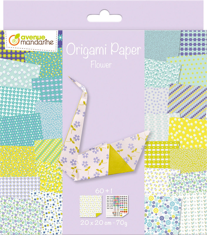 Avenue Mandarine Origami Papier – sortiert – 20 × 20 cm, 60 Blätter