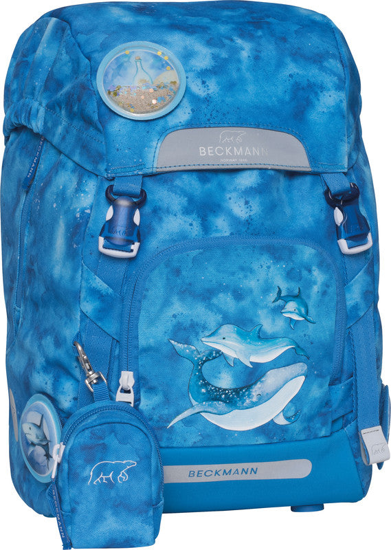 Beckmann Classic Schulrucksack 1st – Ocean – 24,0×37,0×25,0 cm – 22 l – Recycelte Materialien