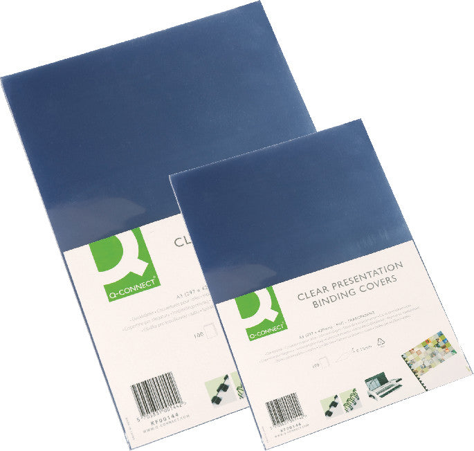 Q-CONNECT Bindedisc-Ringe – transparent, Kunststoff – 100 Stk.