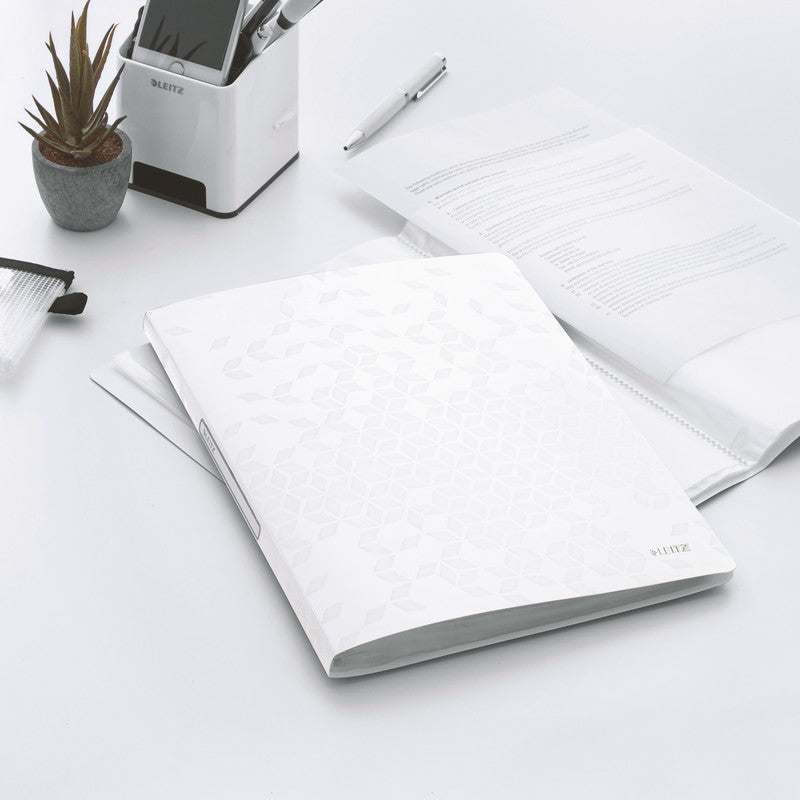 Leitz Sichtbuch WOW, für A4, 40 Hüllen – PP – Weiss