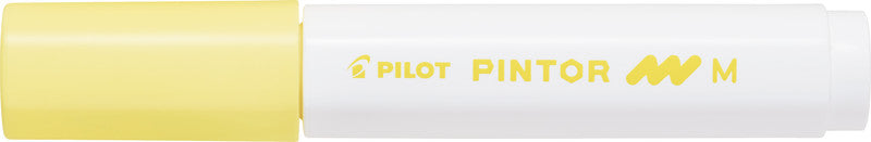 Pilot Pigment-Marker Pintor – Rundspitze 1,5-2,2 mm – Pastellgelb – Für dunkle Oberflächen geeignet