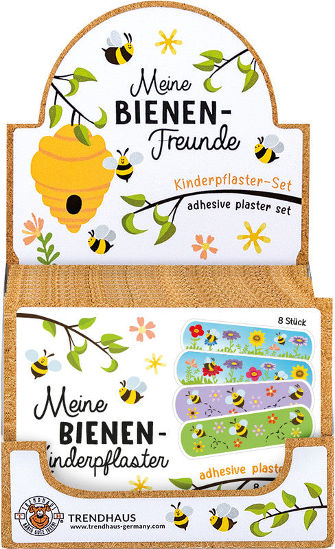 Trendhaus Pflaster Meine Bienen-Freunde – hautfreundlich, wasserabweisend – sortiert – 19 × 72 mm – 8 Stk.