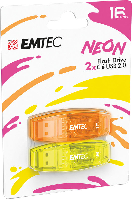 Emtec C410 USB-Stick – 16 GB, USB 2.0, 2er-Pack